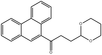 9-[3-(1,3-DIOXAN-2-YL)PROPIONYL]PHENANTHRENE 结构式