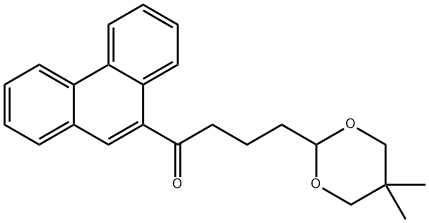 9-[4-(5,5-DIMETHYL-1,3-DIOXAN-2-YL)BUTYRYL]PHENANTHRENE 结构式