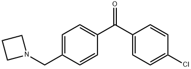(4-(氮杂环丁烷-1-基甲基)苯基)(4-氯苯基)甲酮 结构式