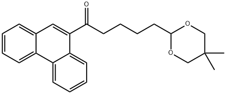 9-[5-(5,5-DIMETHYL-1,3-DIOXAN-2-YL)VALERYL]PHENANTHRENE 结构式