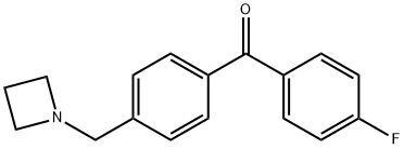 4-AZETIDINOMETHYL-4'-FLUOROBENZOPHENONE 结构式