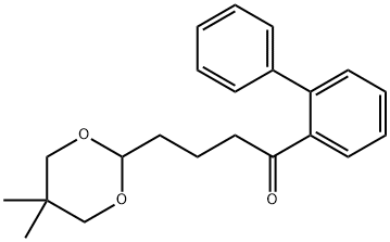 4-(5,5-DIMETHYL-1,3-DIOXAN-2-YL)-2'-PHENYLBUTYROPHENONE 结构式