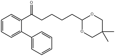 5-(5,5-DIMETHYL-1,3-DIOXAN-2-YL)-2'-PHENYLVALEROPHENONE 结构式