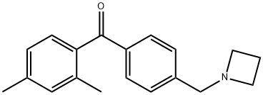 (4-(氮杂环丁烷-1-基甲基)苯基)(2,4-二甲基苯基)甲酮 结构式