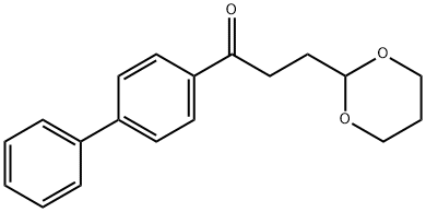 3-(1,3-DIOXAN-2-YL)-4'-PHENYLPROPIOPHENONE 结构式