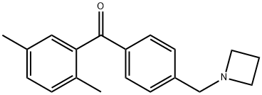 (4-(氮杂环丁烷-1-基甲基)苯基)(2,5-二甲基苯基)甲酮 结构式