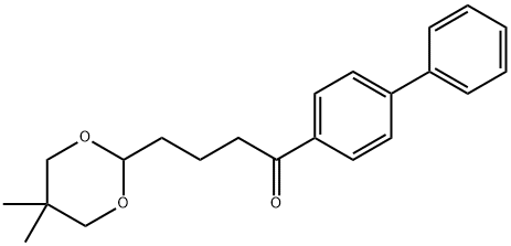 4-(5,5-DIMETHYL-1,3-DIOXAN-2-YL)-4'-PHENYLBUTYROPHENONE 结构式