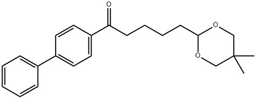 5-(5,5-DIMETHYL-1,3-DIOXAN-2-YL)-4'-PHENYLVALEROPHENONE 结构式