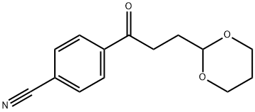 4'-CYANO-3-(1,3-DIOXAN-2-YL)PROPIOPHENONE 结构式