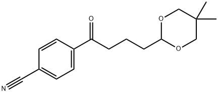4'-CYANO-4-(5,5-DIMETHYL-1,3-DIOXAN-2-YL)BUTYROPHENONE 结构式