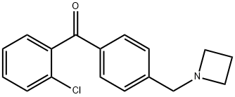 4'-AZETIDINOMETHYL-2-CHLOROBENZOPHENONE 结构式