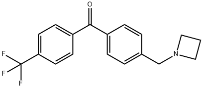 4-AZETIDINOMETHYL-4'-TRIFLUOROMETHYLBENZOPHENONE 结构式