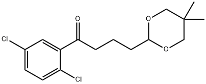 2',5'DICHLORO-4-(5,5-DIMETHYL-1,3-DIOXAN-2-YL)BUTYROPHENONE 结构式