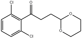 2',6'-DICHLORO-3-(1,3-DIOXAN-2-YL)PROPIOPHENONE 结构式