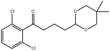 2',6'-DICHLORO-4-(5,5-DIMETHYL-1,3-DIOXAN-2-YL)BUTYROPHENONE 结构式