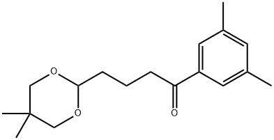 3',5'-DICHLORO-4-(5,5-DIMETHYL-1,3-DIOXAN-2-YL)BUTYROPHENONE 结构式