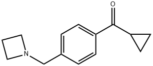 4-(AZETIDINOMETHYL)PHENYL CYCLOPROPYL KETONE 结构式