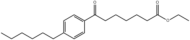ETHYL 7-(4-HEXYLPHENYL)-7-OXOHEPTANOATE 结构式