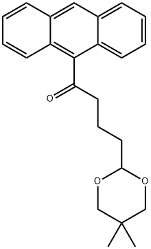 9-[4-(5,5-DIMETHYL-1,3-DIOXAN-2-YL)BUTYRYL]ANTHRACENE 结构式