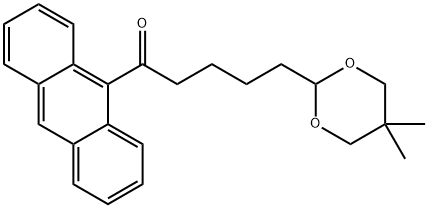 9-[5-(5,5-DIMETHYL-1,3-DIOXAN-2-YL)VALERYL]ANTHRACENE 结构式