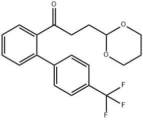 3-(1,3-DIOXAN-2-YL)-2'-[(4-TRIFLUOROMETHYL)PHENYL]PROPIOPHENONE 结构式