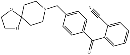 2-cyano-4''-[8-(1,4-dioxa-8-azaspiro[4.5]decyl)methyl]benzophenone