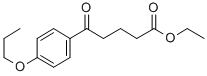 ETHYL 5-OXO-5-(4-N-PROPOXYPHENYL)VALERATE 结构式