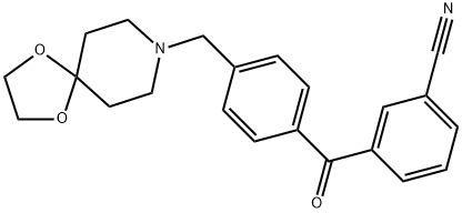 3-cyano-4''-[8-(1,4-dioxa-8-azaspiro[4.5]decyl)methyl]benzophenone