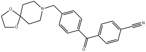 4-cyano-4''-[8-(1,4-dioxa-8-azaspiro[4.5]decyl)methyl]benzophenone