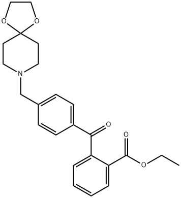 2-Carboethoxy-4''-[8-(1,4-dioxa-8-azaspiro[4.5]decyl)methyl]benzophenone