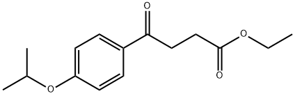 ETHYL 4-OXO-4-(4-ISOPROPOXYPHENYL)BUTYRATE 结构式