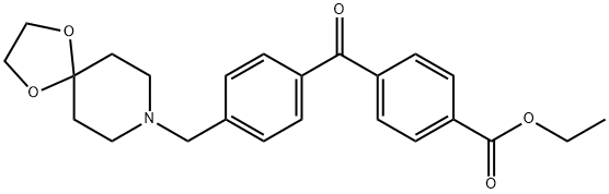 4-carboethoxy-4''-[8-(1,4-dioxa-8-azaspiro[4.5]decyl)methyl]benzophenone