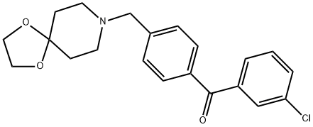 3-chloro-4''-[8-(1,4-dioxa-8-azaspiro[4.5]decyl)methyl]benozphenone