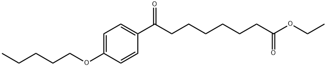 ETHYL 8-OXO-8-(4-PENTYLOXYPHENYL)OCTANOATE 结构式