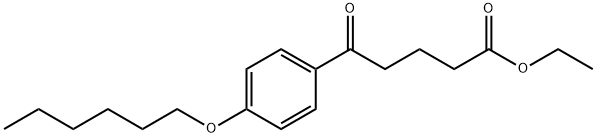 ETHYL 5-(4-HEXYLOXYPHENYL)-5-OXOVALERATE 结构式