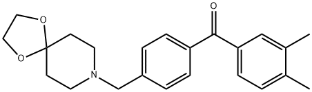 3,4-dimethyl-4''-[8-(1,4-dioxa-8-azaspiro[4.5]decyl)methyl]benzophenone