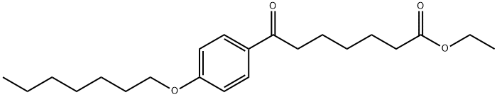 ETHYL 7-(4-HEPTYLOXYPHENYL)-7-OXOHEPTANOATE 结构式