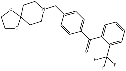 4''-[8-(1,4-dioxa-8-azaspiro[4.5]decyl)methyl]-2-trifluoromethylbenzophenone