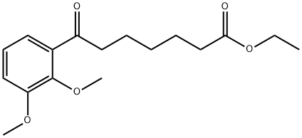 ETHYL 7-(2,3-DIMETHOXYPHENYL)-7-OXOHEPTANOATE 结构式