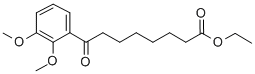 ETHYL 8-(2,3-DIMETHOXYPHENYL)-8-OXOOCTANOATE 结构式