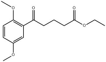 ETHYL 5-(2,5-DIMETHOXYPHENYL)-5-OXOVALERATE 结构式