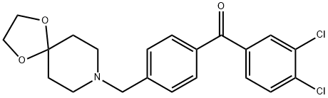 3,4-dichloro-4''-[8-(1,4-dioxa-8-azaspiro[4.5]decyl)methyl]benzophenone