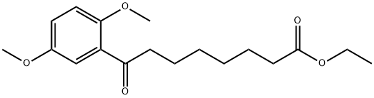 ETHYL 8-(2,5-DIMETHOXYPHENYL)-8-OXOOCTANOATE 结构式