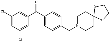 3,5-dichloro-4''-[8-(1,4-dioxa-8-azaspiro[4.5]decyl)methyl]benzophenone