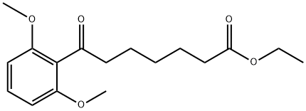 ETHYL 7-(2,6-DIMETHOXYPHENYL)-7-OXOHEPTANOATE 结构式