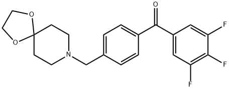 4''-[8-(1,4-dioxa-8-azaspiro[4.5]decyl)methyl]-3,4,5-trifluorobenzophenone