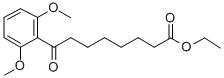 ETHYL 8-(2,6-DIMETHOXYPHENYL)-8-OXOOCTANOATE 结构式