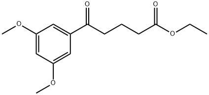 ETHYL 5-(3,5-DIMETHOXYPHENYL)-5-OXOVALERATE 结构式