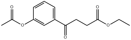 ETHYL 4-(3-ACETOXYPHENYL)-4-OXOBUTYRATE 结构式