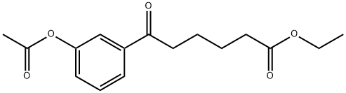 ETHYL 6-(3-ACETOXYPHENYL)-6-OXOHEXANOTE 结构式